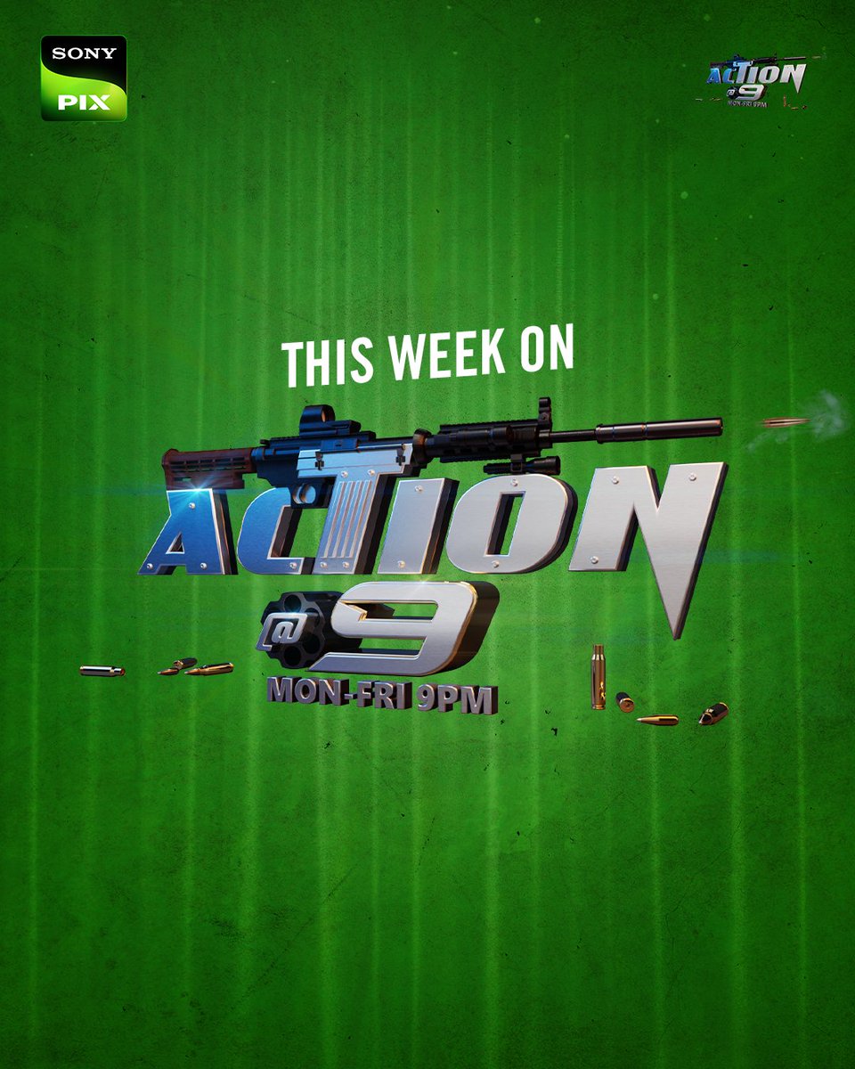 SonyPIX's tweet photo. You're not ready for this week's #Action@9 lineup! Swipe to find out
#SonyPIX #StayAmazed #ActionAt9 https://t.co/wY8fsEIAK3