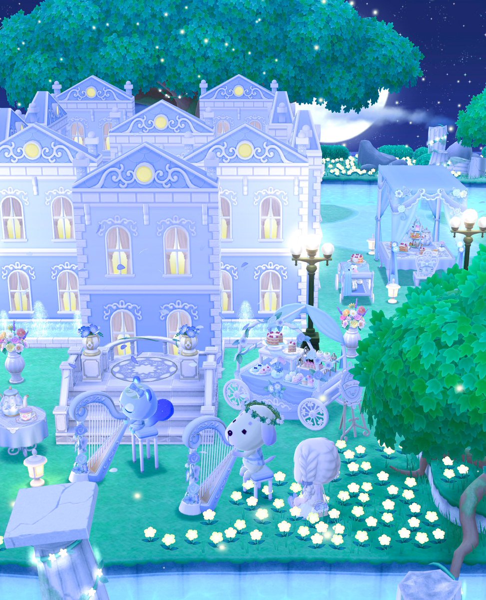 湖畔のガーデンパーティ🌙* :ﾟ

#ポケ森コンプリート 
#ポケ森レイアウト
