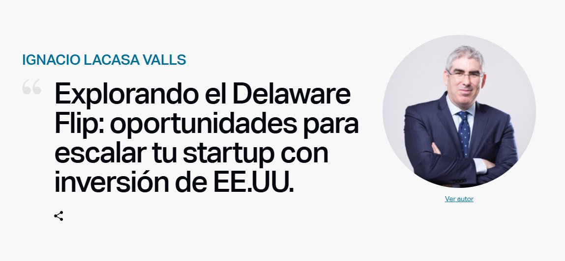 Across Legal (@acrosslegal) on Twitter photo 🚀 ¿Pensando en atraer inversión de EE.UU.? Puede que el #DelawareFlip sea tu siguiente paso.
👉 En este artículo de <a href="/ElReferente/">El Referente</a>, <a href="/Ignacio_Lacasa/">Ignacio Lacasa</a> explica qué es, cuándo ejecutarlo y qué implicaciones tiene: lnkd.in/dPhjcrdr
#VentureCapital #Startups #scaleups 🚀 ¿Pensando en atraer inversión de EE.UU.? Puede que el #DelawareFlip sea tu siguiente paso.
👉 En este artículo de <a href="/ElReferente/">El Referente</a>, <a href="/Ignacio_Lacasa/">Ignacio Lacasa</a> explica qué es, cuándo ejecutarlo y qué implicaciones tiene: lnkd.in/dPhjcrdr
#VentureCapital #Startups #scaleups