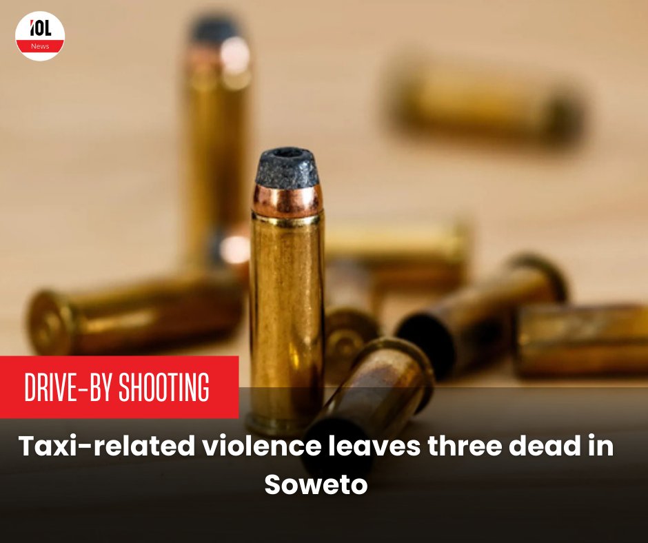 IOL's tweet photo. Three people have been shot and killed in a drive-by shooting in Soweto, Gauteng, on Monday.
#news #drivebyshooting #Soweto #Gauteng #killed #taxi
Read on https://t.co/dWztD8segV https://t.co/PgdXvblc6g