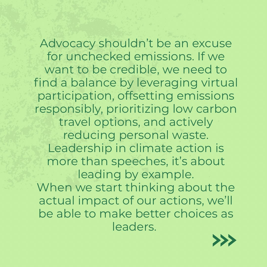 ecoscigen's tweet photo. Message to dear Climate Actors: How Sustainable will Our Advocacy be if Our Activism Contradicts Our Advocacy?

Tell us, what do you think?
#climateactors #climateaction #ecoscigen2025 https://t.co/XCisYeFnHX
