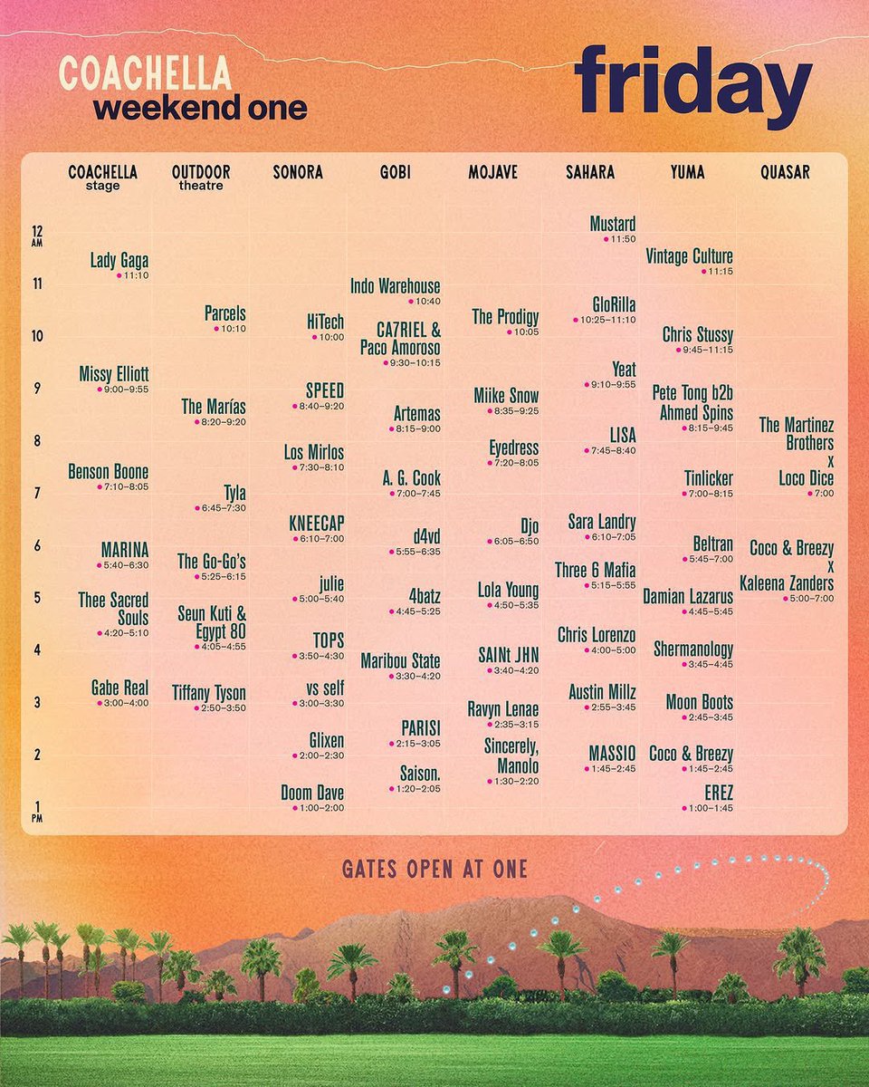 keitadj3's tweet photo. コーチェラ 出演時間🌵

Weekend 1
#リサ #LISA
12日(土)11:45〜（日本時間）
#ENHYPEN
13日(日)12:35〜（日本時間）
#ジェニ #JENNIE
14日(月)11:45〜（日本時間）
#XG
14日(月)14:55〜（日本時間）
#COACHELLA 🏜️🐪
#COACHELLA2025 🌴☀️ https://t.co/u6WueEUDYU