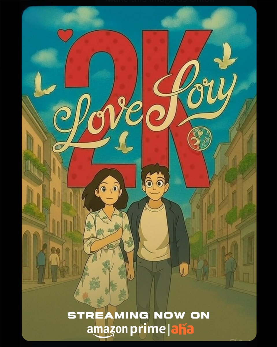 Dir. #Suseenthiran's #2KLoveStory in #Ghibli touch 🎨

Streaming Now on <a href="/PrimeVideoIN/">prime video IN</a> &amp; <a href="/ahatamil/">aha Tamil</a>