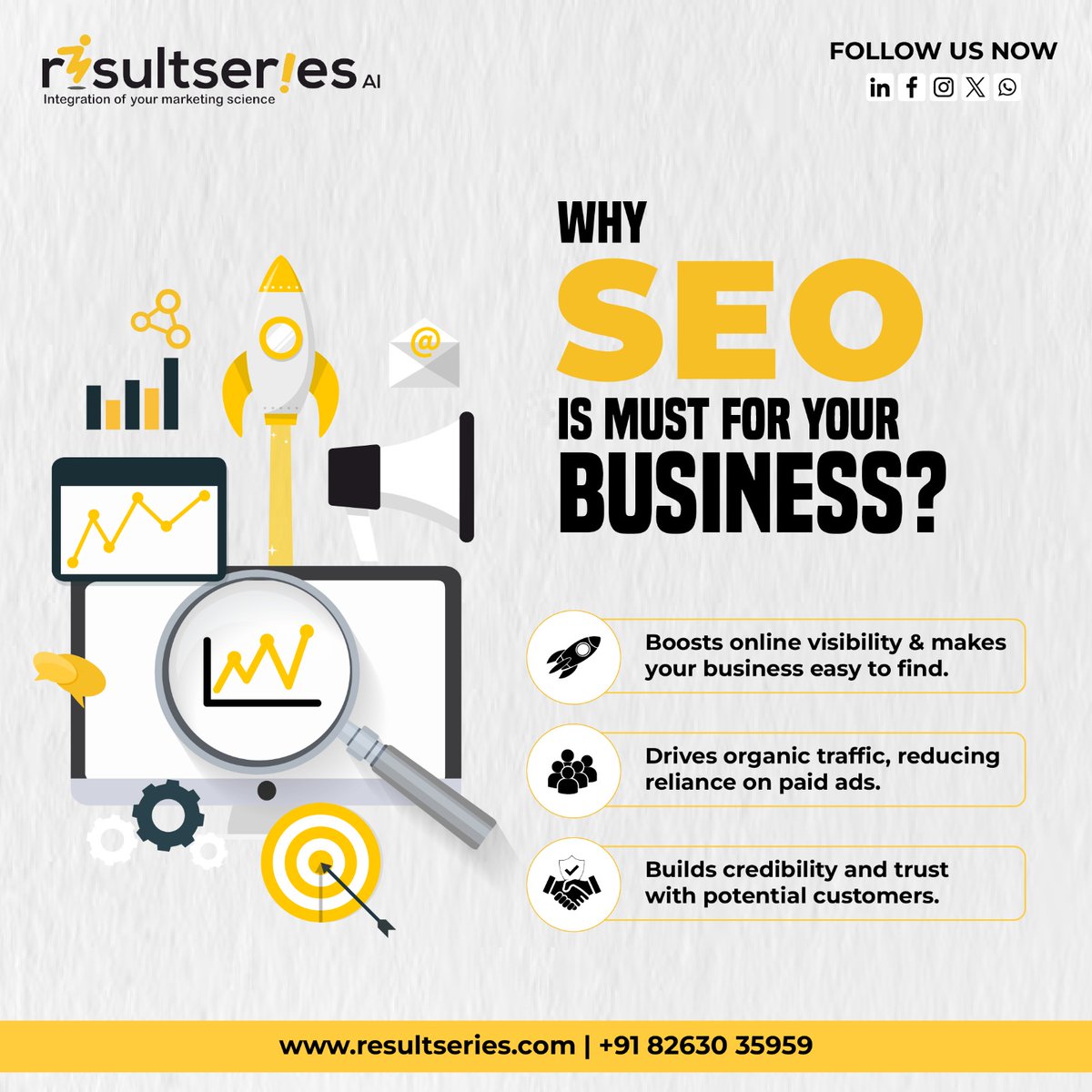 ResultSeries's tweet photo. SEO isn’t just an option !! It’s a necessity for businesses aiming to thrive in today’s digital world!
.
Call Us: 82630-35959
.
#seo #DigitalMarketing #businessgrowth #onpageseo #offpageseo #backlinks #websitedevelopment #onlinemarketing #onlinepresence #brandsuccess https://t.co/Q2s96U8IxL