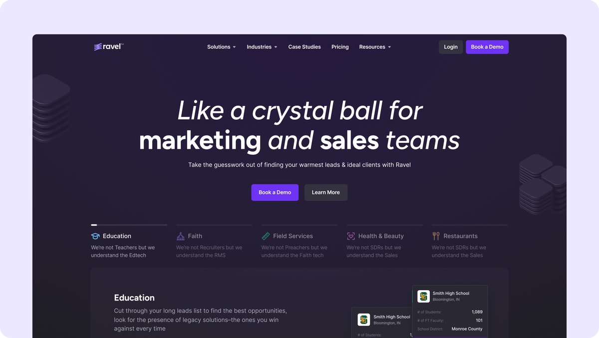 SaaS Landing Page we designed
