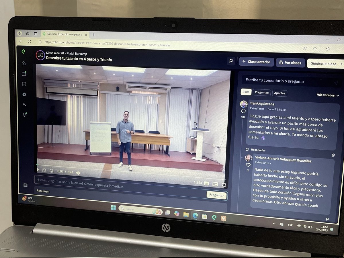 Hace 1 año surgió este deseo de ser profe Platzi.

Hoy estoy más cerca de lograrlo.

Llegué a la final del #Barcamp y necesito tu ayuda para ganar. 

Mira mi charla y déjame tu feedback en los comentarios.

Hagamos que <a href="/freddier/">Freddy Vega</a> y el equipo de Platzi se fijen en mi: