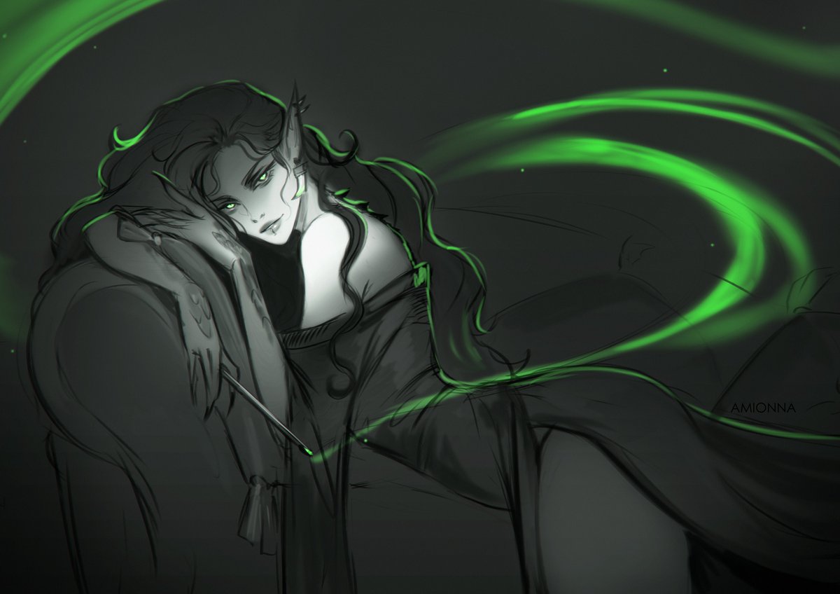 a quicksketch of Hoshi's ‘’home‘’ outfit 

#DnD