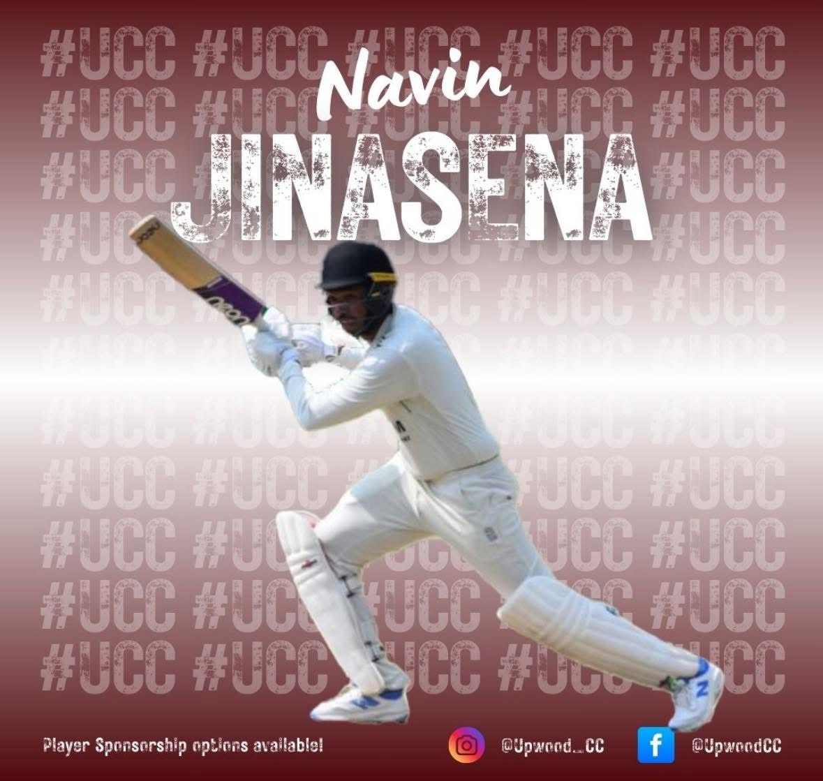 New signing announcement!!! ‼️✍️ 
The club is pleased to welcome all rounder, Navin Jinasena to the club for the upcoming 2025 season! 
Go well Navin 👌🏏