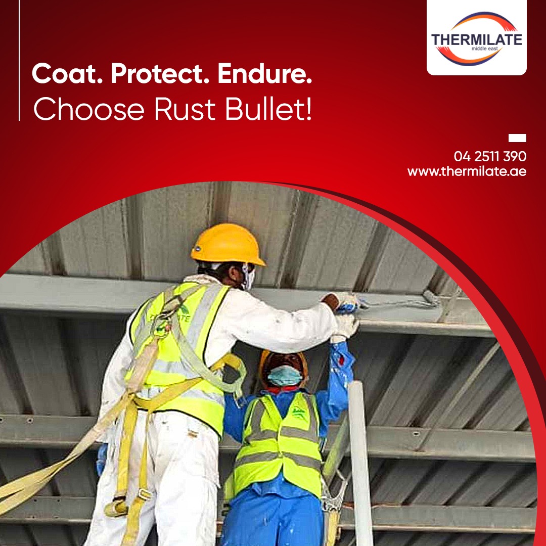 thermilate_me's tweet image. Choose Rust Bullet for unmatched corrosion resistance and long-lasting metal protection! Rust Bullet delivers durability you can trust, whether it&apos;s rust, wear, or extreme conditions. 

Keep your surfaces strong, protected, and built to last!

thermilate.ae

#RustBullet