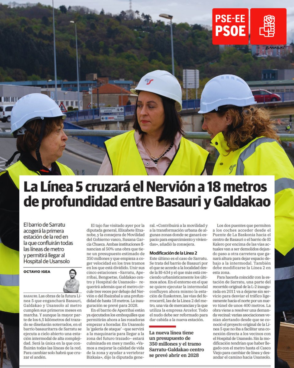 🚂𝗡𝘂𝗲𝘃𝗮 𝗲𝘀𝘁𝗮𝗰𝗶ó𝗻 𝗱𝗲 𝗦𝗮𝗿𝗿𝗮𝘁𝘂 🚂
El viernes nuestra portavoz y SG, <a href="/isabelcadaval/">isabelcadaval</a> , tuvo el placer de acompañar a la Consejera de transportes, Susana García Chueca <a href="/susanagarc2/">Susana Garcia Chueca</a> , y a la directora de transportes, <a href="/lolydejuan/">Loly de Juan</a> en una visita a las oras de la L5