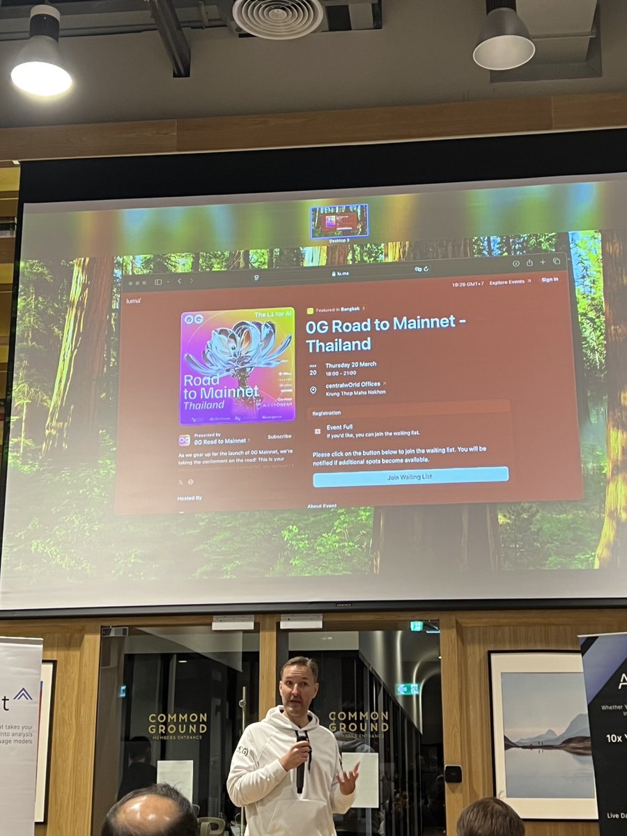 Gotcha! 🔥 Here's your highly engaging and human-sounding Tweet to hype up 0G <a href="/0G_labs/">0G Labs (Ø,G) - AI L1</a> and get people excited about potential airdrops:
🚨 ALPHA ALERT! 🚨
Just joined the 0G Road to Mainnet event in Bangkok and let me tell you this project is about to skyrocket! 🚀
Imagine