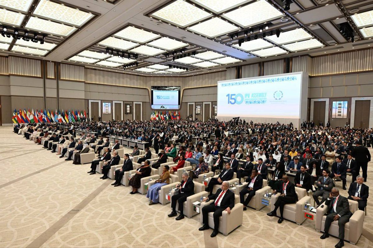 Bakhtiyor Saidov 🇺🇿 (@fm_saidov) on Twitter photo Tashkent proudly hosted the 150th Anniversary Assembly of the <a href="/IPUparliament/">IPUparliament</a>, marking the first time this prestigious event convened in Central Asia. @President_Uz H.E. Shavkat Mirziyoyev welcomed over 2K delegates from 140 nations, emphasizing the significance of this gathering Tashkent proudly hosted the 150th Anniversary Assembly of the <a href="/IPUparliament/">IPUparliament</a>, marking the first time this prestigious event convened in Central Asia. @President_Uz H.E. Shavkat Mirziyoyev welcomed over 2K delegates from 140 nations, emphasizing the significance of this gathering