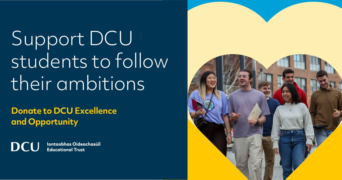 DCU EducationalTrust (@dcuedtrust) on Twitter photo This spring, we're asking DCU alumni everywhere to support the university's Excellence and Opportunity fund. 
Your gift will help create PhD research opportunities with real societal impact, and life-changing student scholarships. Support today at dcu.ie/donate This spring, we're asking DCU alumni everywhere to support the university's Excellence and Opportunity fund. 
Your gift will help create PhD research opportunities with real societal impact, and life-changing student scholarships. Support today at dcu.ie/donate