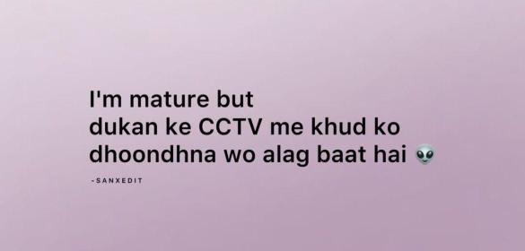 Waha maturity chali jaati hai 🫠