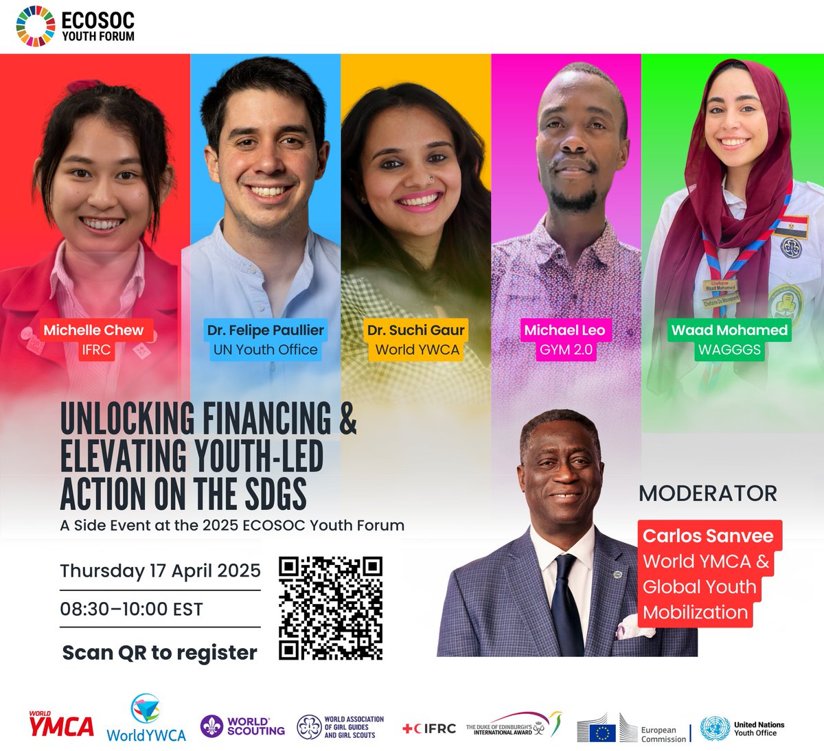 gymobilization's tweet image. 🚀 Hey young changemakers! Join in the conversation at the 2025 ECOSOC Youth Forum! 🌍💬

Unlocking Financing &amp;amp; Elevating Youth-Led Action on the SDGs
🗓️ April 17 | 08:30–10:00 EST
📍 Online via Zoom
🎟️ Register here: bit.ly/BigSixECOSOC