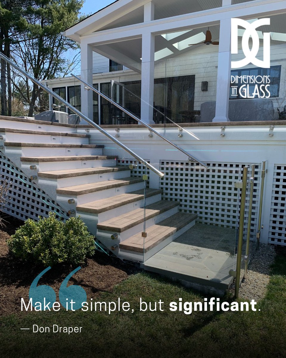 Dimensions_CT's tweet image. "Make it simple, but significant." — Don Draper.
.
.
#customglassdesign #specialtyglass #luxuryhome #customglass #framelessglass #glassdesigns #glassinstallation #Connecticut #Southport #Fairfield #DimensionsInGlass
