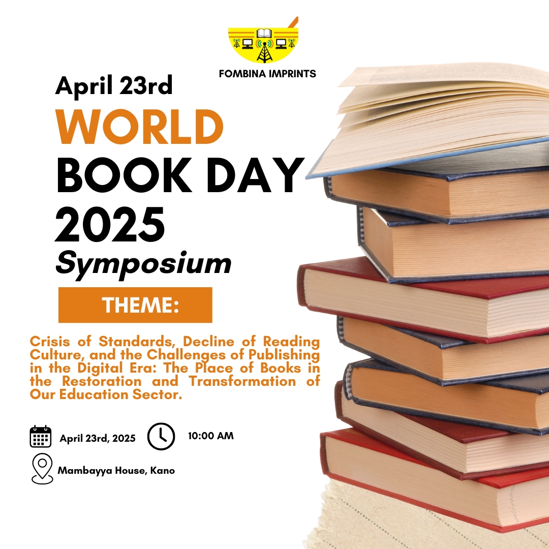 📷 Fombina Imprints Presents: World Book Day 2025 Symposium
Join us this April 23rd as we celebrate the power of books and confront the challenges facing publishing and education in the digital age!