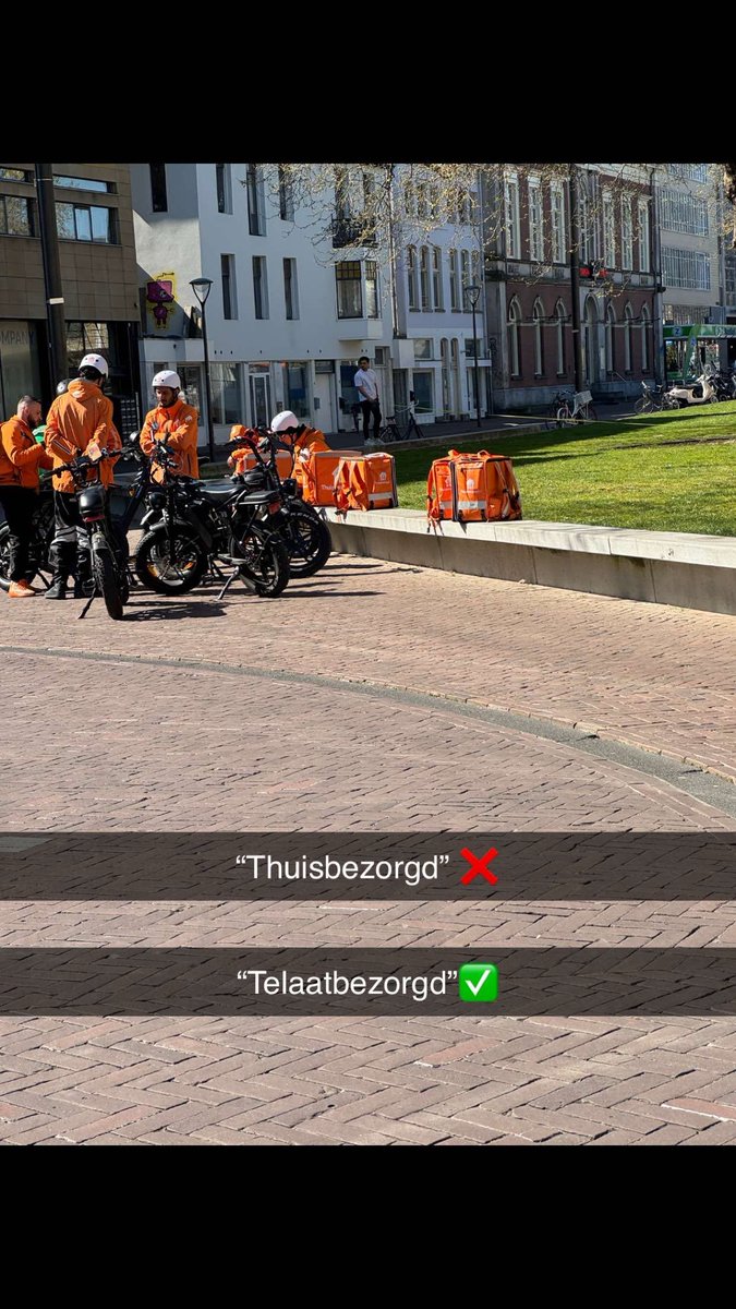 WilzLegend's tweet photo. #thuisbezorgd is vaak te laat… dit is waarom #bezorgen https://t.co/2NvnSop3xj