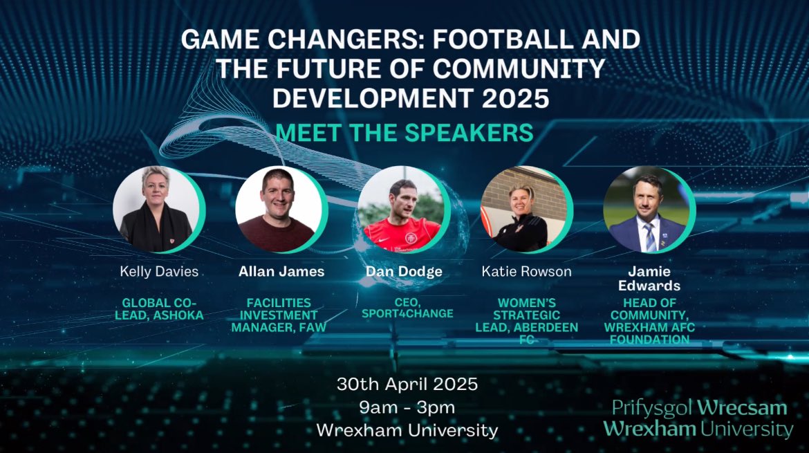 🚨 Exciting Announcement! 🚨

We’re thrilled to reveal the lineup of speakers for this year’s Gamechangers: The Future of Football &amp; Community Development conference! 🌟 Get ready for insightful discussions from leaders shaping the future of football and community impact!