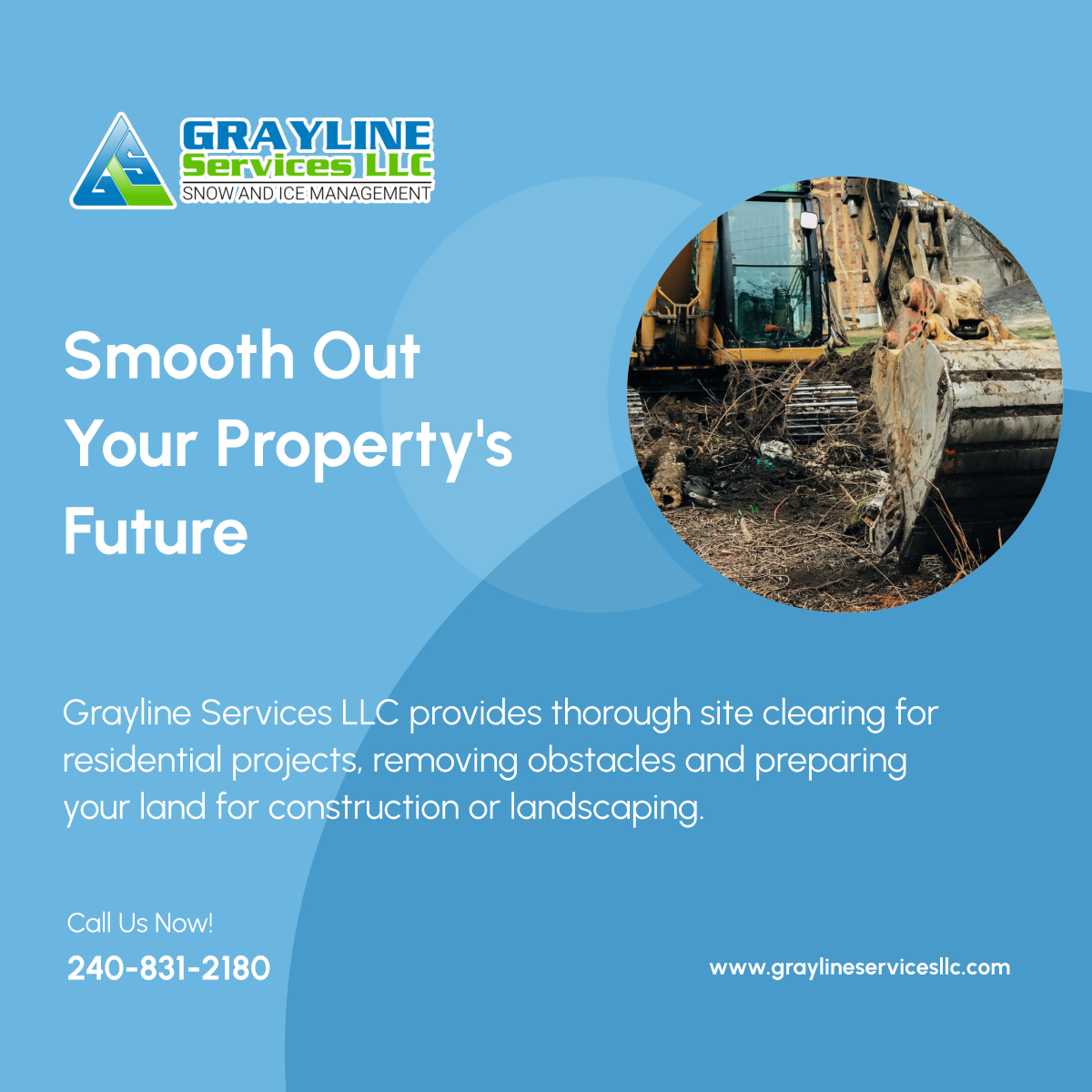 Graylinesvcs's tweet image. Ready to build or redesign your property? Our residential site clearing services help you start with a clean, level foundation. Call us today! 

#CollegeParkMD #LandClearingService #SiteClearing