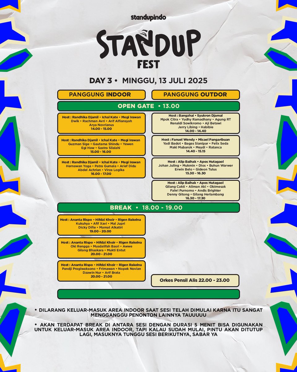 Kalo sudah cocok bisa datang ke #Standupfest2025!

Jangan stecu stecu yaa, karena 8 April 2025 penjualan tiket dibuka jam 8 Malam!