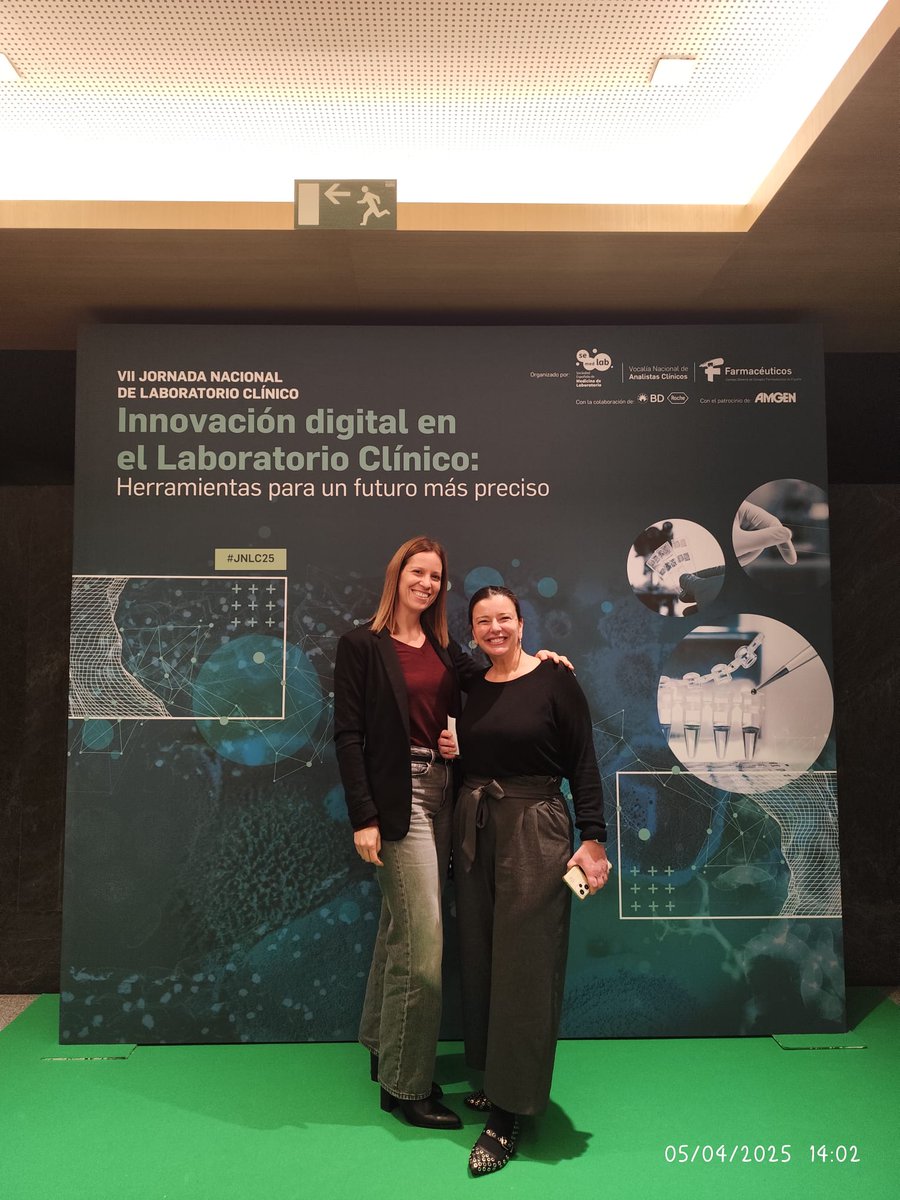 Dra Maite López-Garrigós y Dra Dra Ruth Torreblanca participan en la VIII Jornada Nacional Laboratorio Clínico con nuestra experiencia de utilización de la Inteligencia artificial para el diagnóstico clínico 🥼🧪🧠