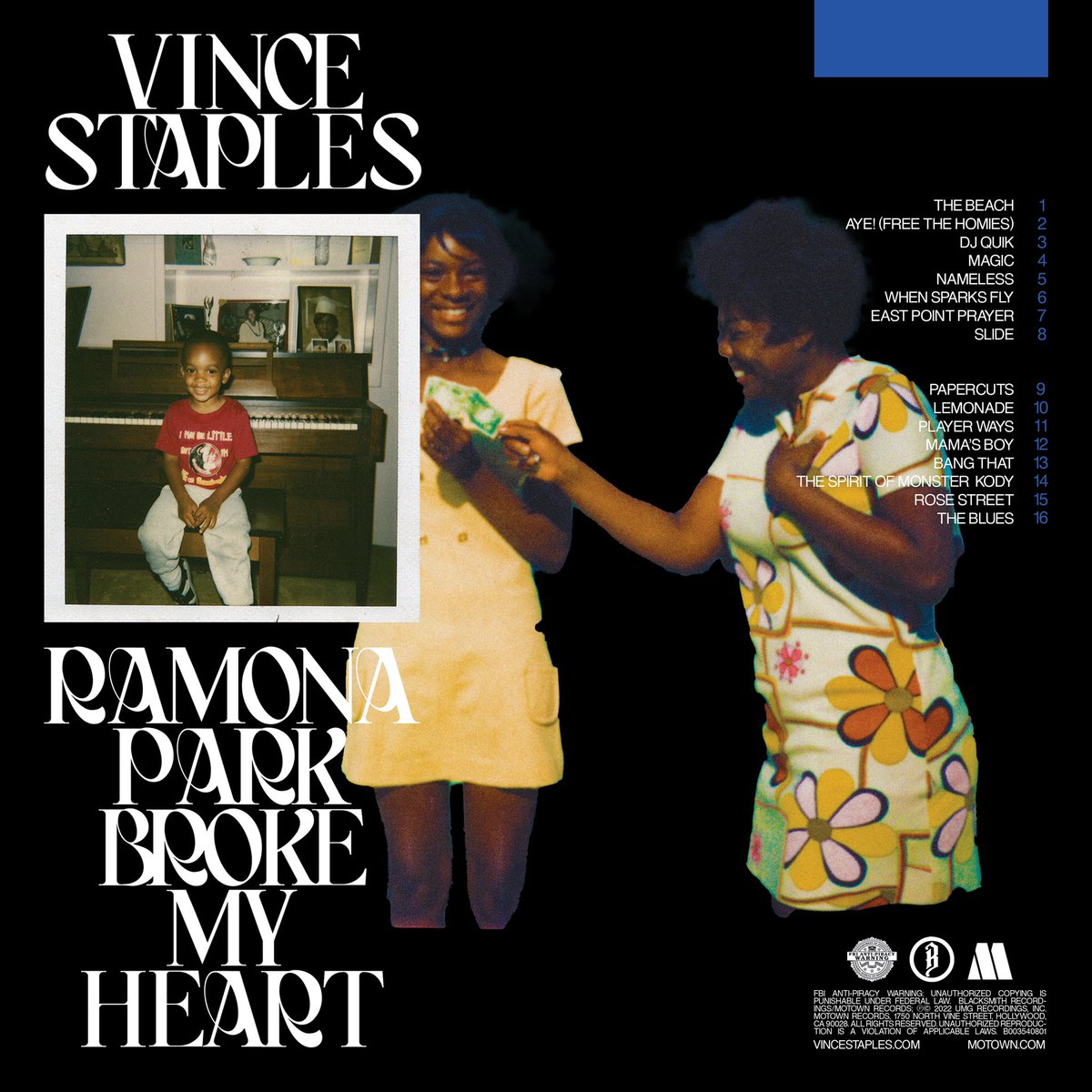 spacecowboyhash's tweet photo. April 7th, 2022. 

Happy 3rd anniversary to Vince Staple's "RAMONA PARK BROKE MY HEART". 🔵 https://t.co/NSYwSDygwe