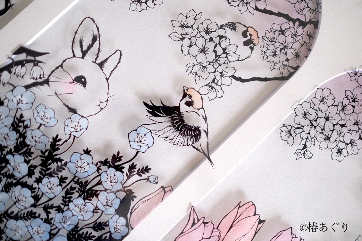 切り絵の一閑張り「お月見」値下げ お月見の切り絵図案 | riculi kirie shop