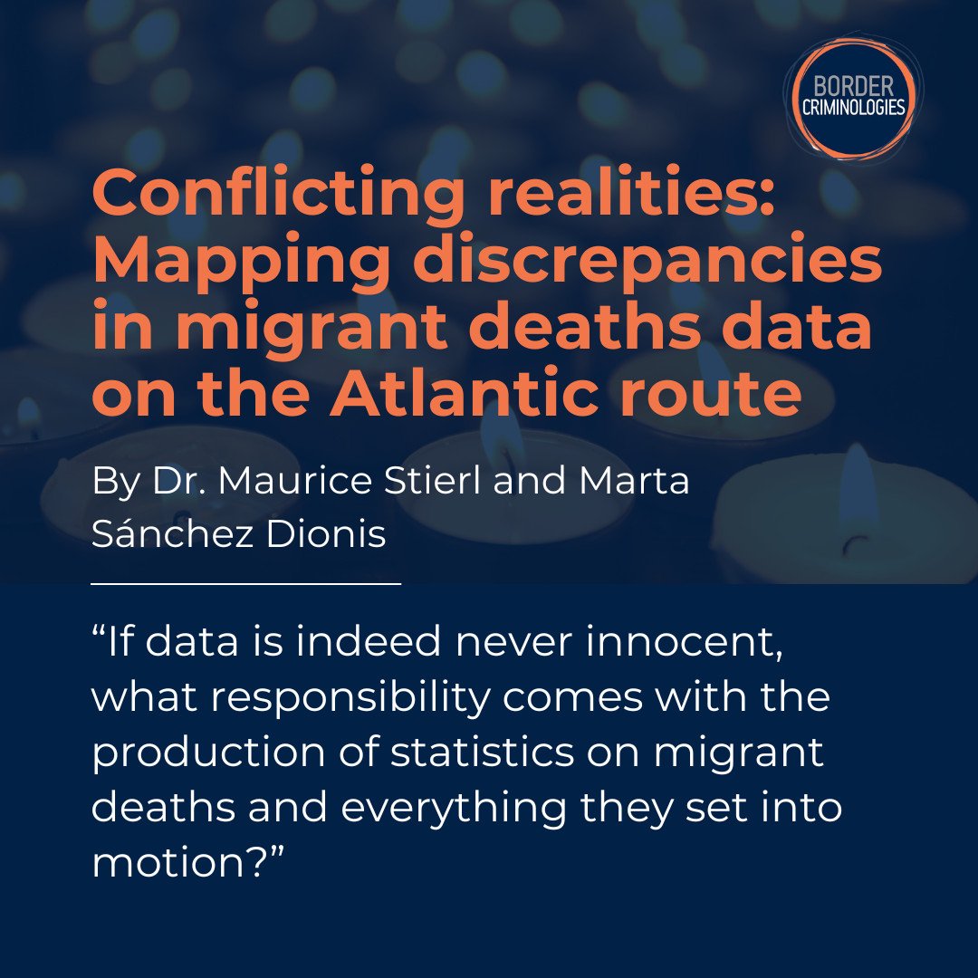 Maurice Stierl (@mauricestierl) on Twitter photo "If data is never innocent, what responsibility comes with the production of statistics on migrant deaths and everything they set into motion?"
With <a href="/msdionis/">marta sánchez dionis</a> in Border Criminologies: blogs.law.ox.ac.uk/border-crimino… "If data is never innocent, what responsibility comes with the production of statistics on migrant deaths and everything they set into motion?"
With <a href="/msdionis/">marta sánchez dionis</a> in Border Criminologies: blogs.law.ox.ac.uk/border-crimino…