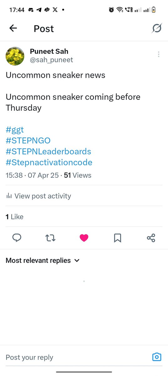 I told you guys first

#ggt #STEPNGO #STEPNLeaderboards #stepn #uncommon