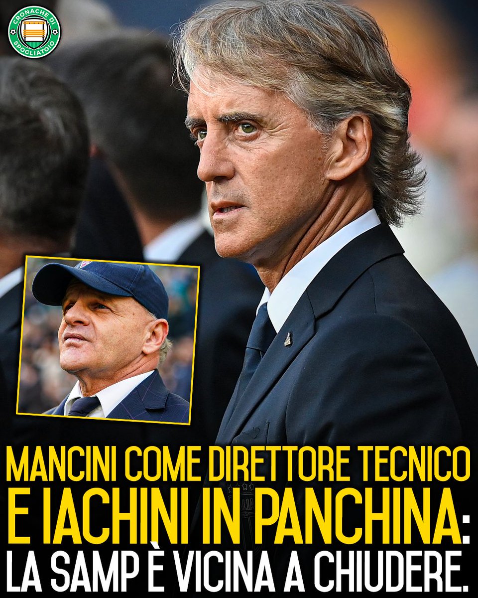 CronacheTweet's tweet image. Le trattative fra le varie parti coinvolte sono vicine a una conclusione positiva. Roberto #Mancini non tornerebbe alla #Sampdoria da allenatore, ma con un ruolo dirigenziale nell’area sportiva. La panchina, invece, dovrebbe andare a Beppe #Iachini: sarebbe un ritorno dopo la