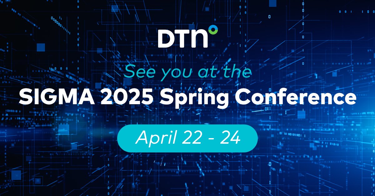 DTNMarkets's tweet image. 4/22-4/24, we’re looking forward to connecting with industry leaders during the 2025 #SpringConference hosted by @SIGMAmarketers. In Arizona, meet 1:1 with our team to hear about the latest solutions, including how #AI is incorporated: dtn.link/2ndsuf
#SIGMA2025 #fuel