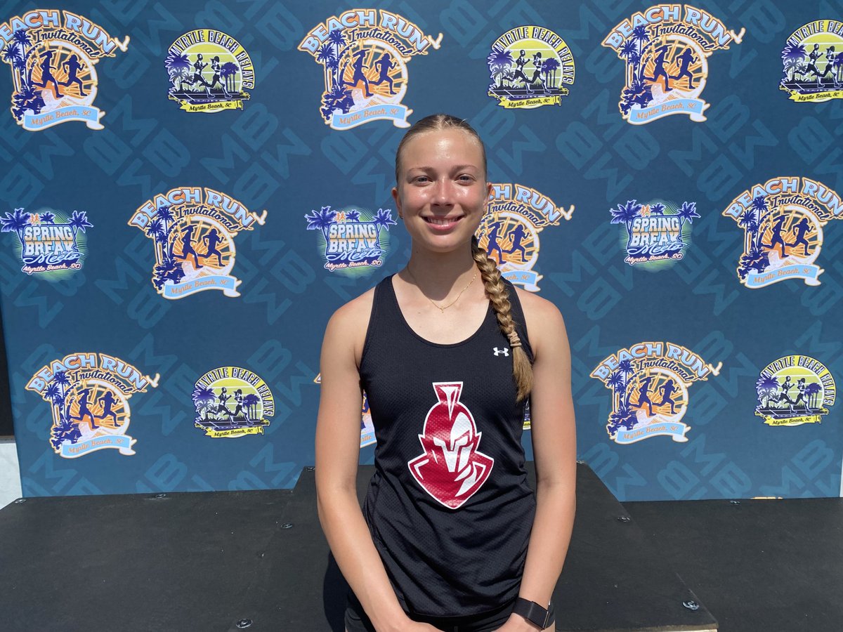 Congratulations to Kiri Campbell for setting two school records, running 12.14 seconds in the 100 meters and 25.59 in the 200 meters, finishing 8th in each, at the Beach Run Invitational at Myrtle Beach High.
<a href="/MSCarolinas_/">MileSplit Carolinas</a>  <a href="/SCSportsReport/">Tripp Roakes</a> <a href="/charlottepreps/">Observer Preps</a>