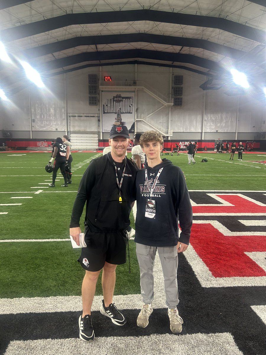Hayden Hollenbeck (@hollenbeck_h14) on Twitter photo Had a great time at <a href="/AStateFB/">Arkansas State Football</a> spring practice this past weekned! Thank you <a href="/Brandn_Buchner/">Coach Brandon Buchner</a> and <a href="/CoachTillman_/">Dakota Tillman</a> for the great opportunity and hospitality!! Hope to be back soon!!
<a href="/CoachJoeRocconi/">Coach Joe Rocconi</a> <a href="/HollenbeckGreg/">Greg Hollenbeck</a> <a href="/hollenbeck_h6/">Hudson Hollenbeck</a> <a href="/trlong02/">Ty Long</a> <a href="/steverausch17/">Rausch Kicking</a> Had a great time at <a href="/AStateFB/">Arkansas State Football</a> spring practice this past weekned! Thank you <a href="/Brandn_Buchner/">Coach Brandon Buchner</a> and <a href="/CoachTillman_/">Dakota Tillman</a> for the great opportunity and hospitality!! Hope to be back soon!!
<a href="/CoachJoeRocconi/">Coach Joe Rocconi</a> <a href="/HollenbeckGreg/">Greg Hollenbeck</a> <a href="/hollenbeck_h6/">Hudson Hollenbeck</a> <a href="/trlong02/">Ty Long</a> <a href="/steverausch17/">Rausch Kicking</a>