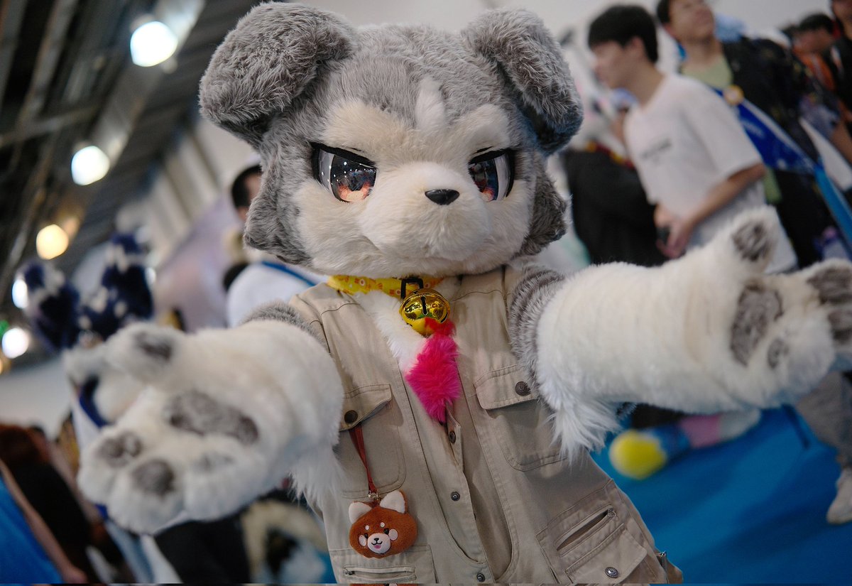 #ATOAMA2025 
#FursuitEveryday 
「过↑来↓~！」
📸：<a href="/AOI_youyou/">苍又又又 AOI</a>