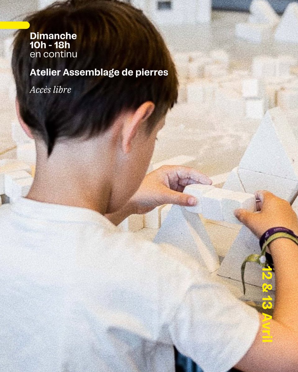 🔨 𝗟𝗲 𝗙𝗼𝗻𝗱𝘀 𝗱𝗲 𝗗𝗼𝘁𝗮𝘁𝗶𝗼𝗻 𝗩𝗲𝗿𝗿𝗲𝗰𝗰𝗵𝗶𝗮 𝗮̀ 𝗹𝗮 𝗕𝗶𝗲𝗻𝗻𝗮𝗹𝗲 𝗘́𝗺𝗲𝗿𝗴𝗲𝗻𝗰𝗲𝘀
Liez la pierre à l’ouvrage au <a href="/LE_CND/">LE CND</a>  avec un atelier d’assemblage de pierres ludique et enrichissant !
📍<a href="/Est_Ensemble/">Est Ensemble</a> 
#MetiersdArt #BiennaleEmergences25 #Architecture