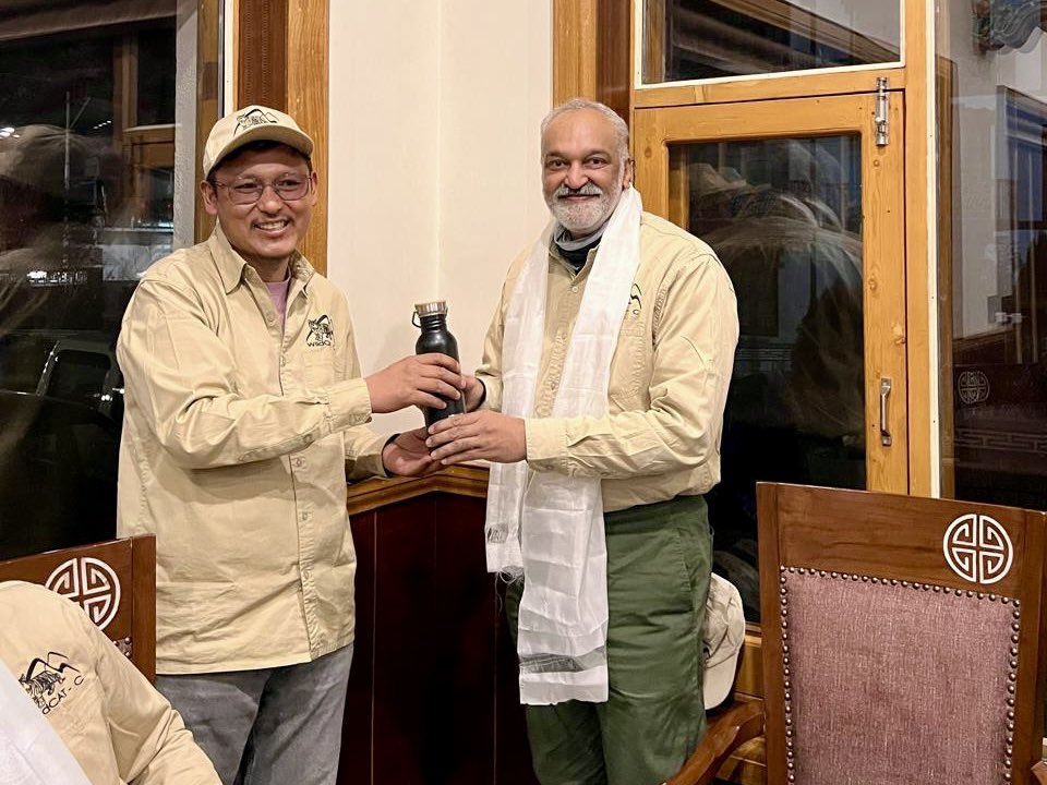 We are happy to host the amazing team from @wildcatc_chikmagalur this winter. They are doing amazing work in the field of wildlife conservation.
we saw variety of wildlife including the #snowleopard, #ladakhurial #asiaticibex and many species id birds. 
#snowleopardexpedition