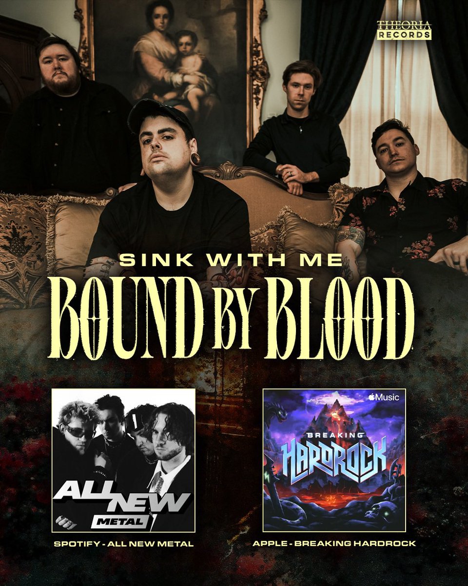sinkwithmeband's tweet image. “Bound By Blood” now featured on @Spotify All New Metal and @AppleMusic Breaking Hardrock