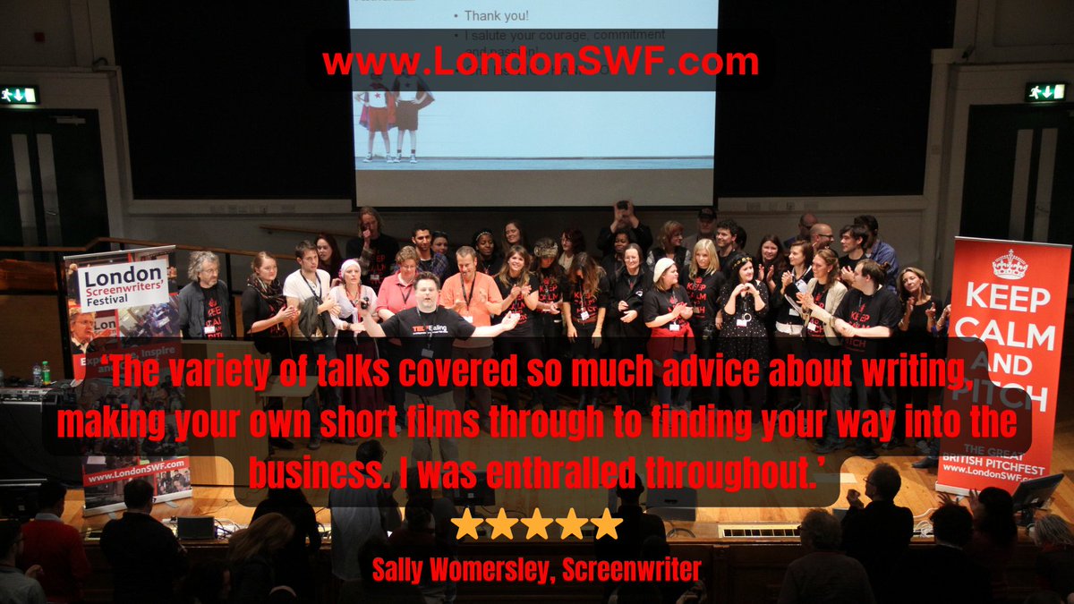 There are countless stellar reviews from previous London Screenwriters' Festival attendees.

'The festival is a must for every struggling screenwriter. Giving knowledge, tools and community for those who want to get into the industry. Having my script produced by Dirk Maggs