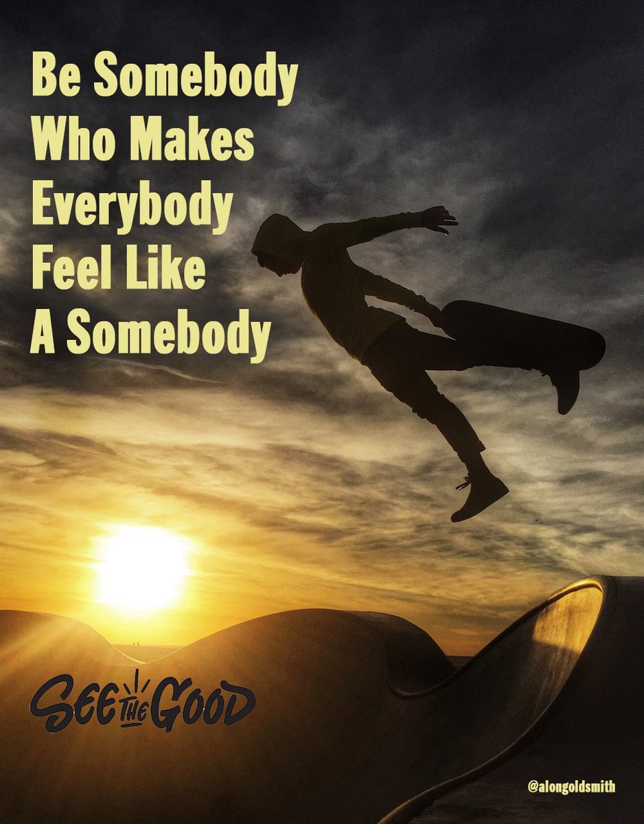 Be the person who lifts others up, who sees the best in people, and who makes everyone feel valued. 💙 #BeTheGood