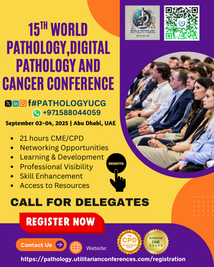 EPUCGCongress's tweet image. CALL FOR DELEGATES
15th World Pathology Digital Pathology &amp; Cancer Conference from Sep 02–04 2025 in Abu Dhabi UAE &amp; Virtual
pathology.utilitarianconferences.com/registration 
Pathology.universeconferences.com/virtual-regist…
 wa.me/+971588044059
#AIPathology #DigitalPathology #ComputationalPathology #MedicalAI #HealthcareAI