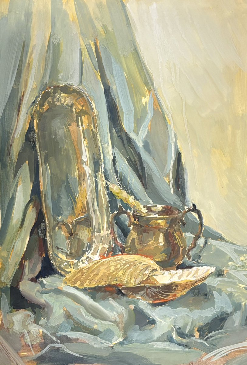 hopefully the algorithm pushes that to my traditional artists 

#traditionalart #gouache