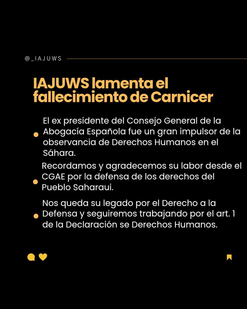 A. Internacional de Juristas por Sahara Occidental tweet media