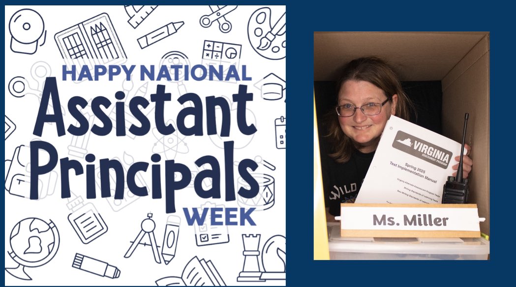Happy National Assistant Principals Week to our very own, Ms. Miller. She works tirelessly to make Creeds Simply the Best!! Thank you for all you do. <a href="/vbschools/">VBSchools</a>