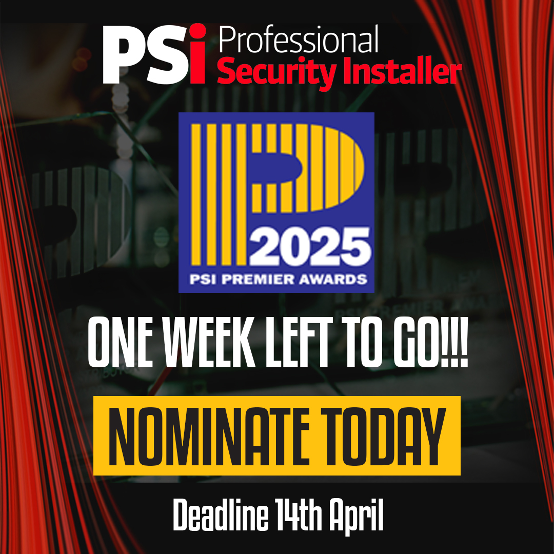 ⏰ Only 1 WEEK LEFT to nominate your fave products for the #PSIPremierAwards! 🏆 Help us recognise the best service, support, and training in the #Security sector

Nominate here ➡️ psimagazine.co.uk/nominate/ 
#SecurityInstaller #CCTV #AccessControl #IntruderDetection