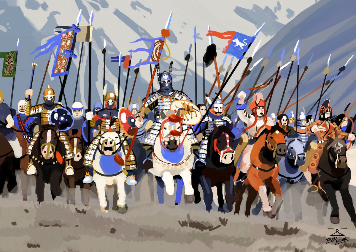 The Gokturk Retinue, 7th century