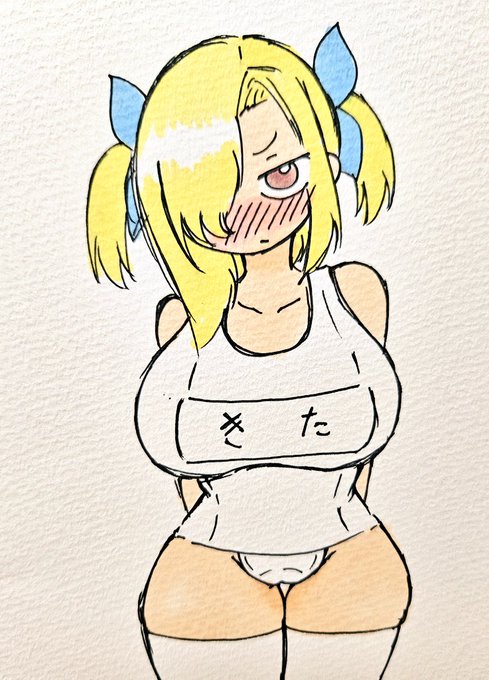 別に意味もなく白スク白ニーハイのうちの子を描きたくなる事もあるんですよ 