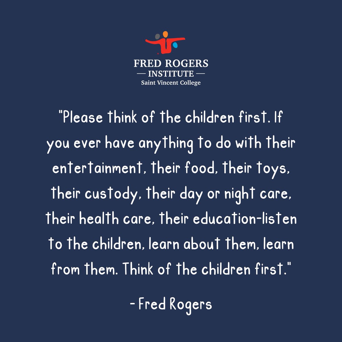 As we celebrate NAEYC’s 2025 Week of the Young Child, it’s a perfect time to reflect on how we can better listen to and learn from children, ensuring their voices are heard in every aspect of their lives. #WOYC25 #NAEYC #FredRogers @naeyc