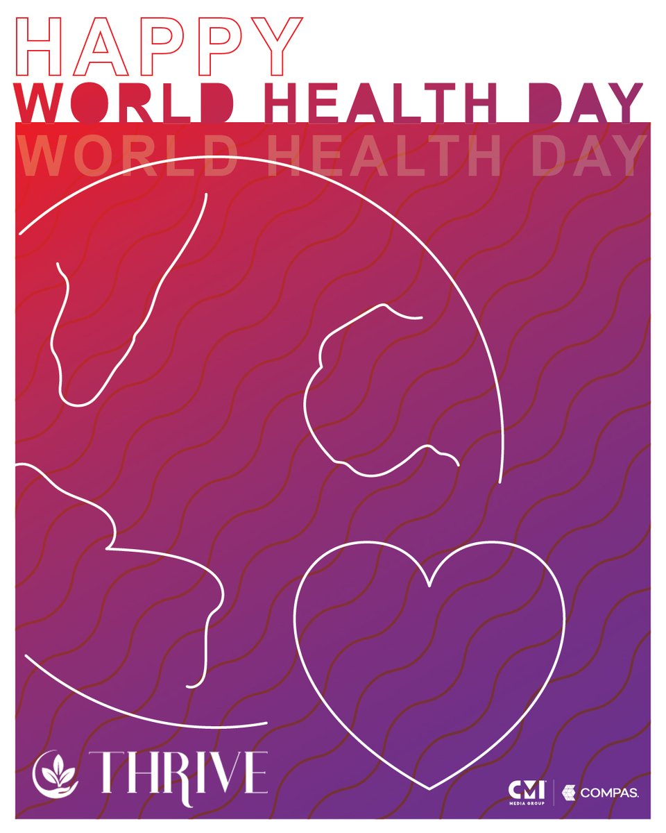 Happy World Health Day! Thank you to our employees, clients, &amp; partners for supporting patient health, both physical &amp; mental. Our Thrive Employee Community Group champions employee well-being. You can't pour from an empty cup, so do something good for your health today.