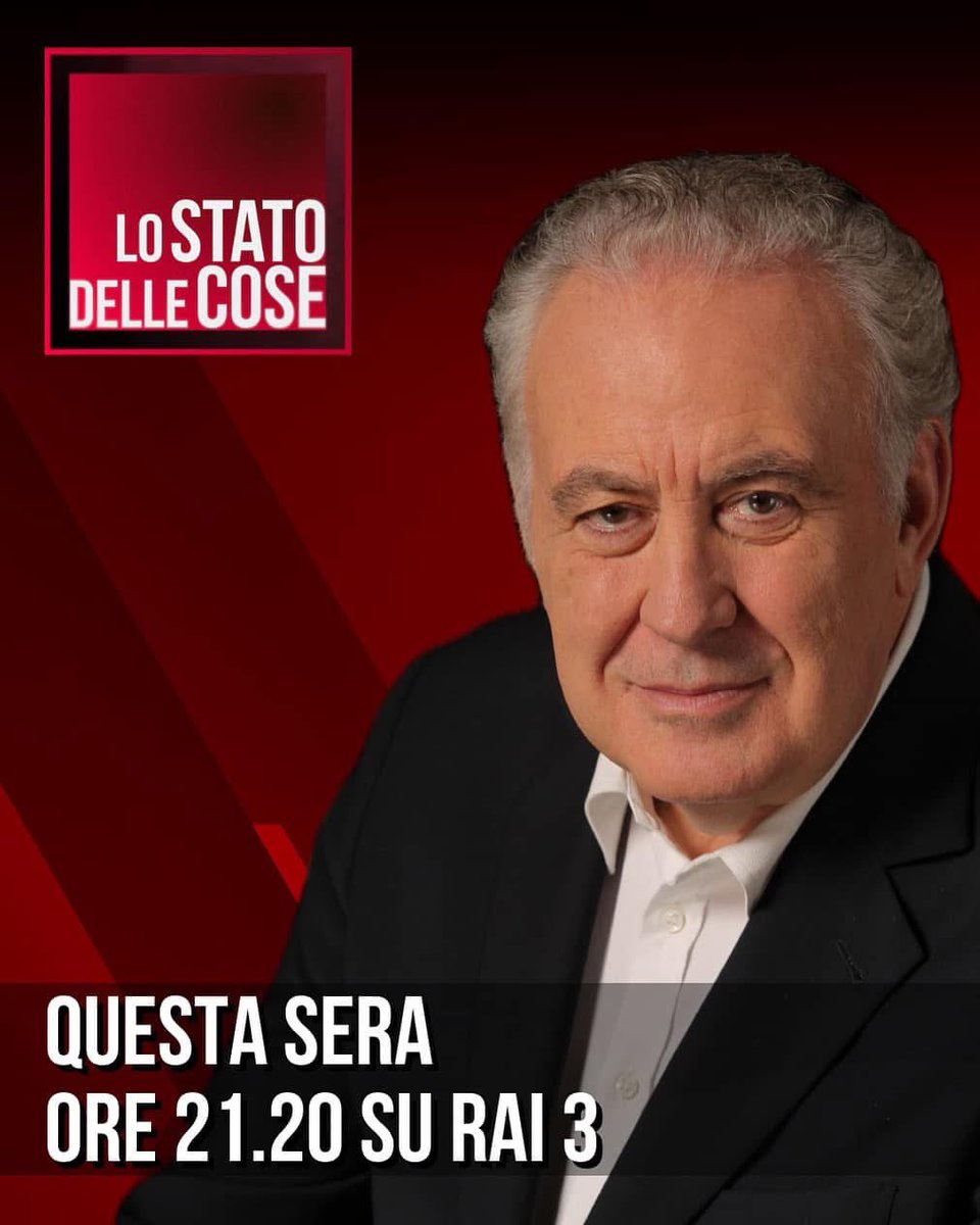 Questa sera ore 21.20 su Rai3 ospite a Lo stato delle cose.

#lostatodellecose #michelesantoro #rai3 #massimogiletti